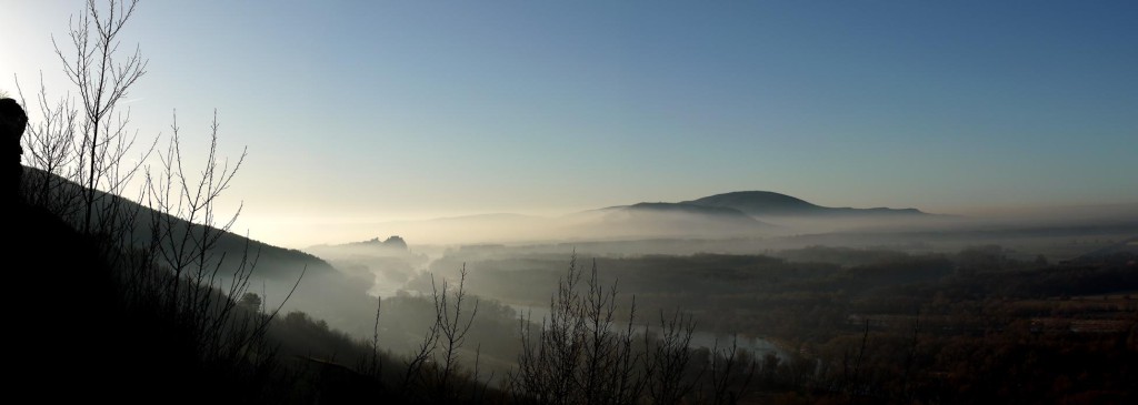 Pohľad na Devín zo Sandbergu 31.12.2012